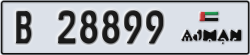 ajman - code - B - number -28899