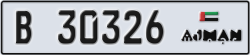 ajman - code - B - number -30326