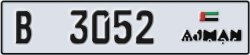 ajman - code - B - number -3052