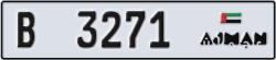 ajman - code - B - number -3192