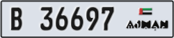 ajman - code - B - number -36697