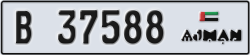 ajman - code - B - number -37588