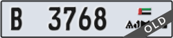 ajman - code - B - number -3768