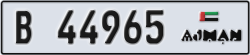 ajman - code - B - number -44965