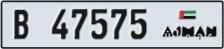 ajman - code - B - number -47496