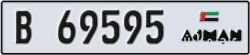 ajman - code - B - number -69595