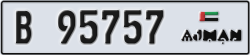ajman - code - B - number -95678