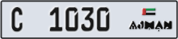 ajman - code - C - number -1030