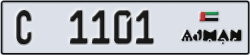 ajman - code - C - number -1101