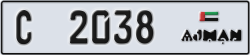 ajman - code - C - number -2038