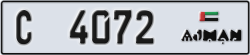 ajman - code - C - number -4072