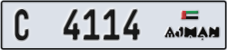 ajman - code - C - number -4114