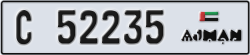 ajman - code - C - number -52156