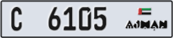 ajman - code - C - number -6026