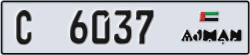 ajman - code - C - number -6037