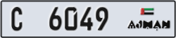 ajman - code - C - number -6049