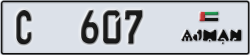 ajman - code - C - number -607