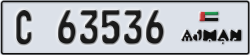 ajman - code - C - number -63536