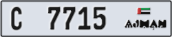 ajman - code - C - number -7715