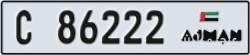 ajman - code - C - number -86222