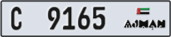 ajman - code - C - number -9165