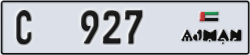 ajman - code - C - number -927