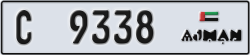 ajman - code - C - number -9338