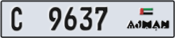 ajman - code - C - number -9637