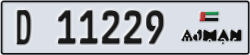 ajman - code - D - number -11150