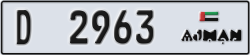 ajman - code - D - number -2963