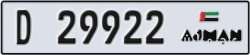 ajman - code - D - number -29843