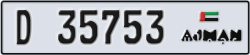 ajman - code - D - number -35674