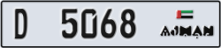 ajman - code - D - number -5068