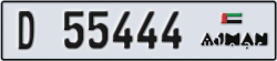 ajman - code - D - number -55444