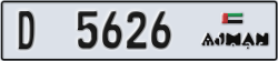 ajman - code - D - number -5626