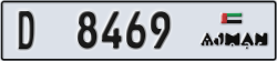 ajman - code - D - number -8469