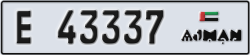 ajman - code - E - number -43337