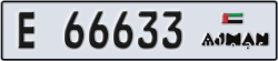 ajman - code - E - number -66554