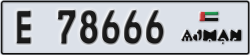 ajman - code - E - number -78587
