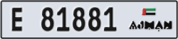 ajman - code - E - number -81881