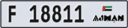 ajman - code - F - number -18732
