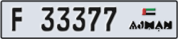 ajman - code - F - number -33298