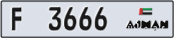 ajman - code - F - number -3666