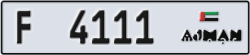 ajman - code - F - number -4111