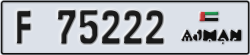 ajman - code - F - number -75222