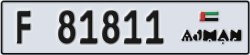ajman - code - F - number -81732