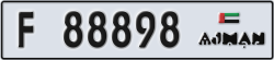 ajman - code - F - number -88819