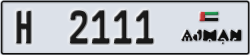 ajman - code - H - number -2111
