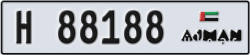 ajman - code - H - number -88109