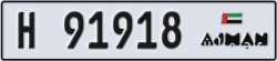 ajman - code - H - number -91839